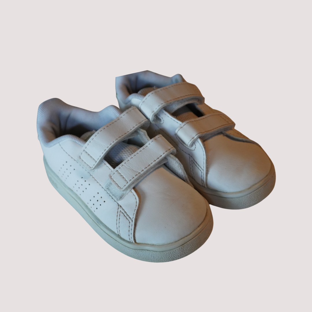 Adidas White/Green Shoes US7