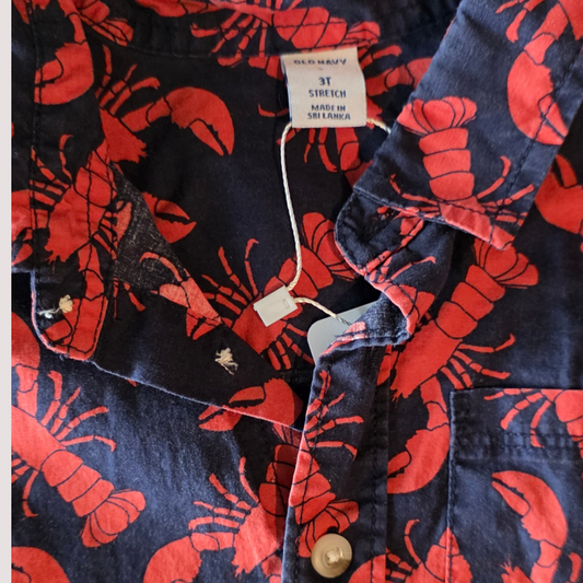 Old Navy Lobster Shirt 3Y
