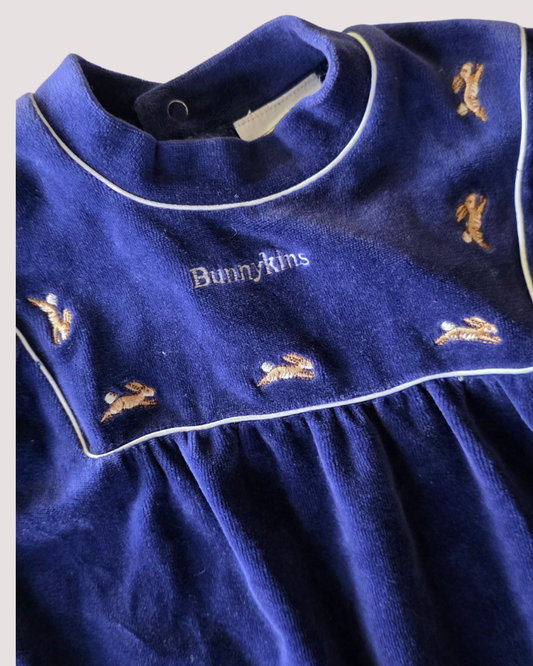 Bunnykins velour onesie 6-12m