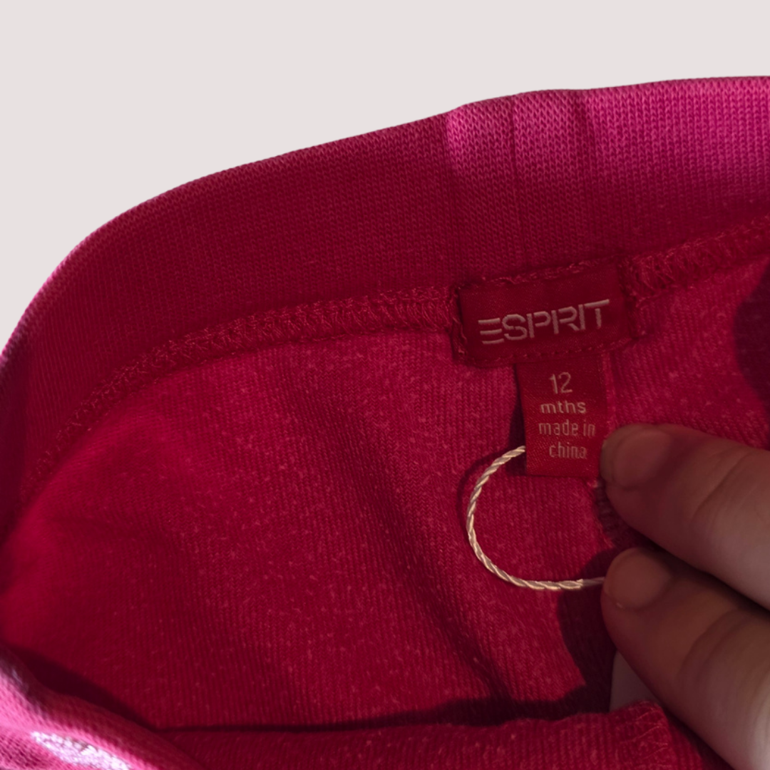 Esprit Velour Hot Pink Pants 12m