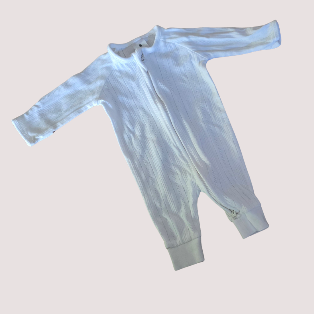 Target Ribbed White Onesie NB