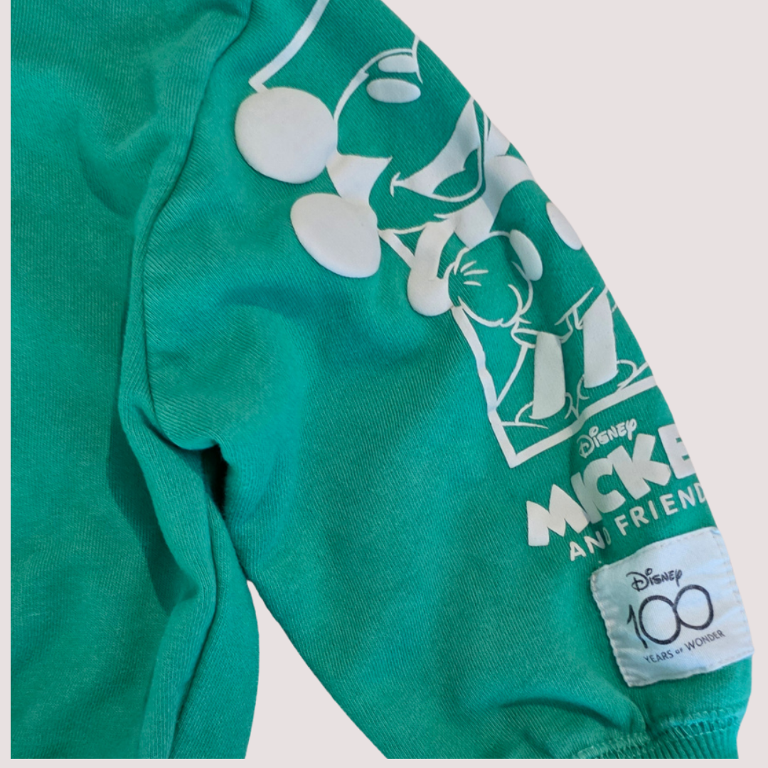 Green Disney x Cotton On Mickey Mouse Jumper 4Y