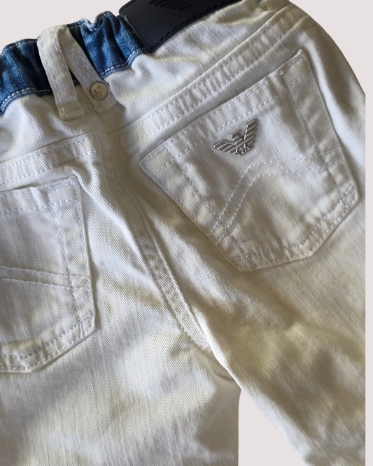 Emporio Armani White Denim Jeans 12m