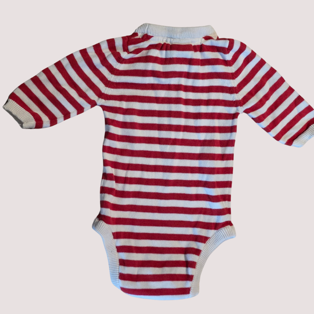Nature Baby Striped Ribbed Bodysuit 3-6m