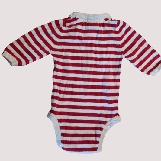 Nature Baby Striped Ribbed Bodysuit 3-6m