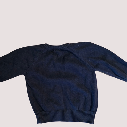 Purebaby Navy Cardigan 3-6m