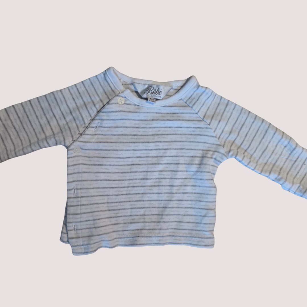 Bebe Stripe Cardigan 3-6