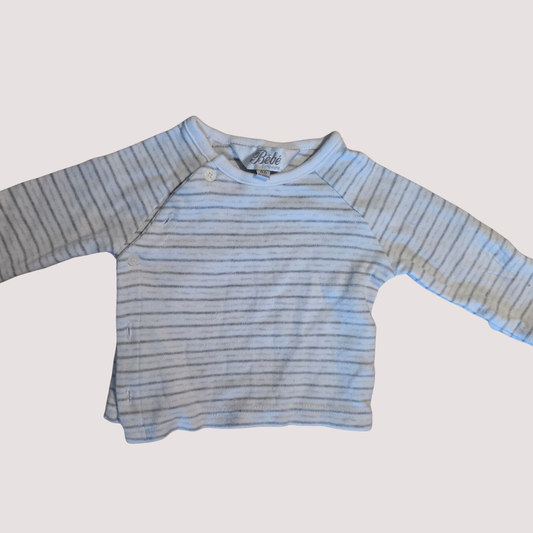 Bebe Stripe Cardigan 3-6