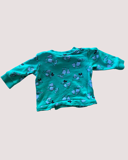 Sprout Superhero Dog Print Jumper 3-6m