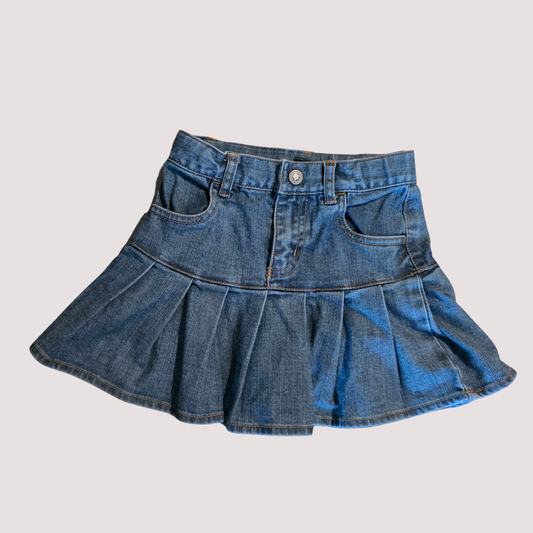 Baby Gap Denim Pleated Skirt 2Y