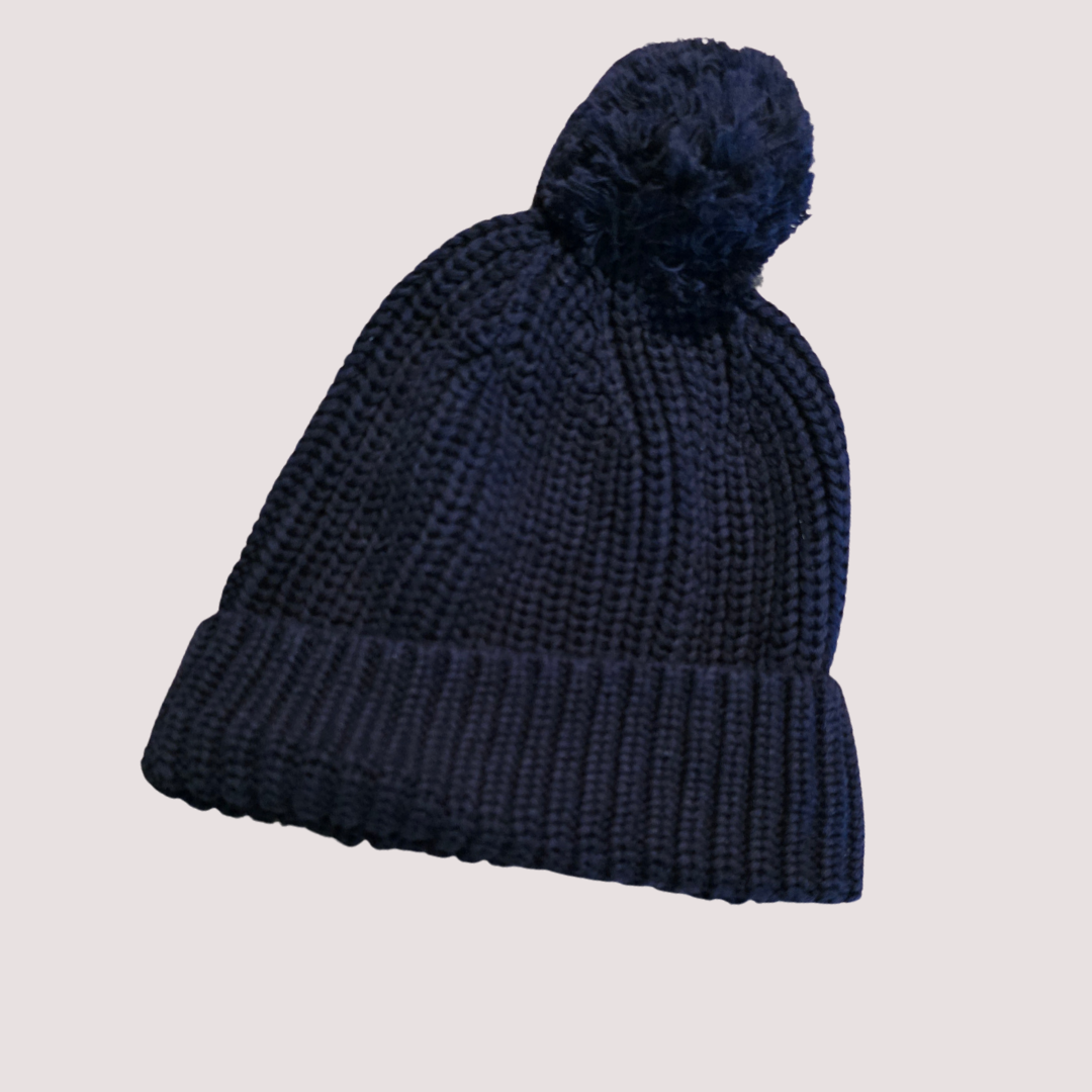 Cotton On Knitted Navy Beanie