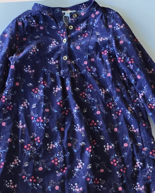 Milkshake Floral Corduroy Dress 4Y