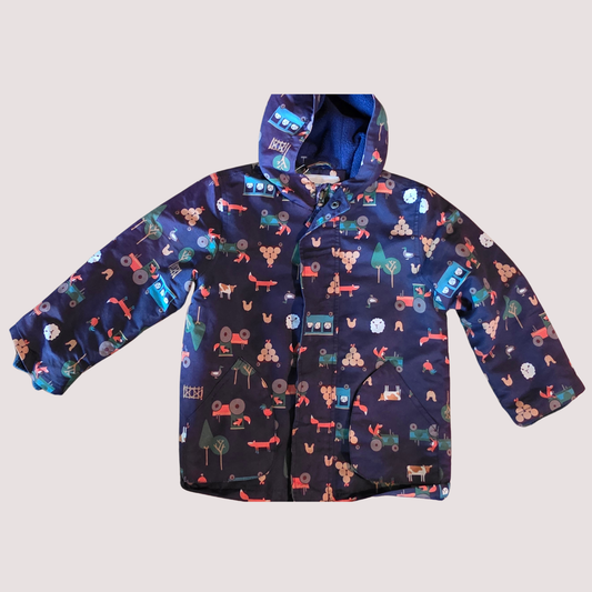 Jacohadi Farm Print Rain Jacket 4-5Y