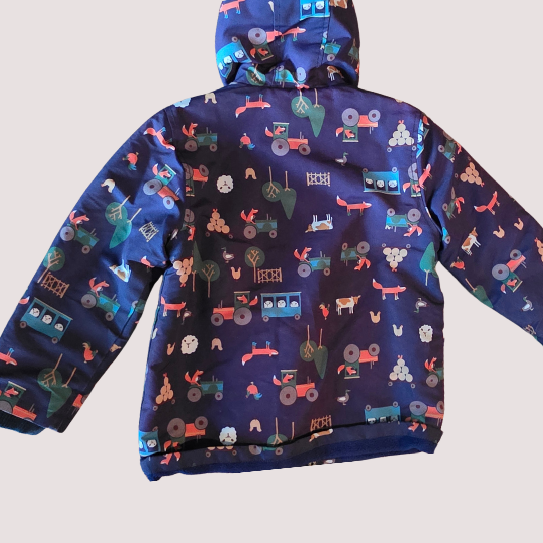 Jacohadi Farm Print Rain Jacket 4-5Y