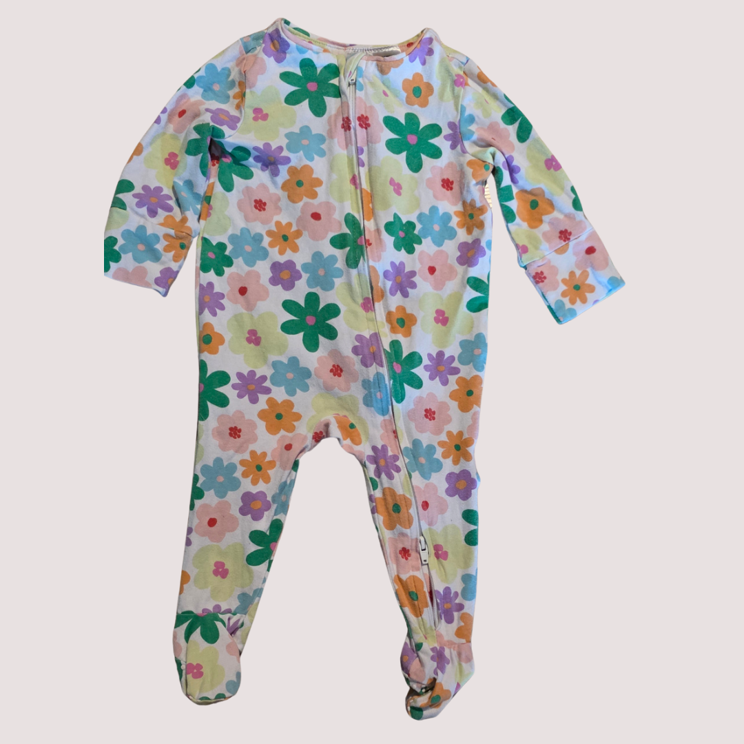 Cotton On Floral Print Onesie 3-6m