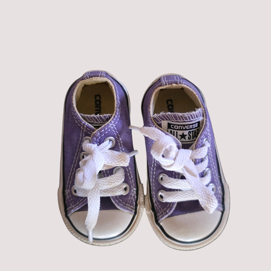 Purple Converse Shoes Size 3