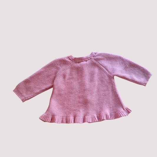 Purebaby Pink Cardigan 6-12m