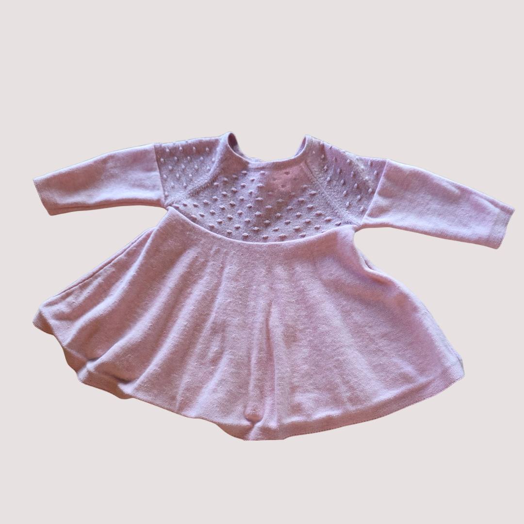 Origami Pink Dress 3-6months
