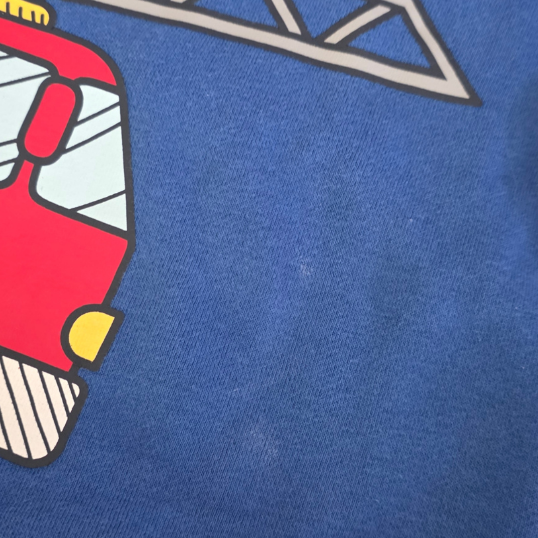Milkshake Jumper Firetruck Print 3Y