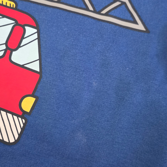 Milkshake Jumper Firetruck Print 3Y
