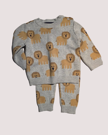 Lion Knit Set 3-6months