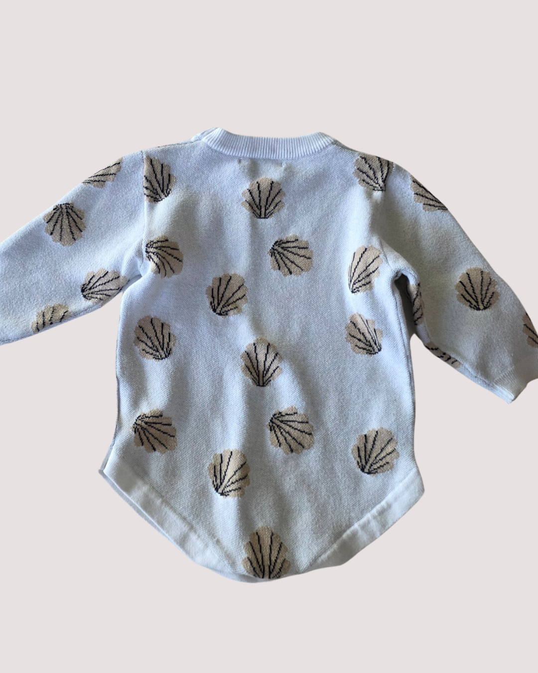 Woven Kids Shell Print Romper 1Y