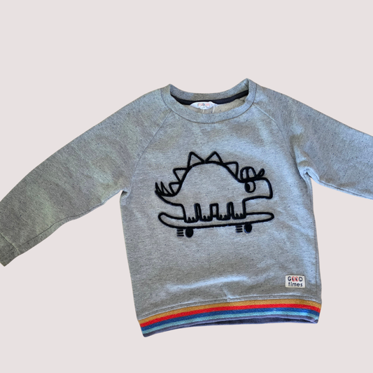 Jack & Milly Skateboard Print Jumper 4Y