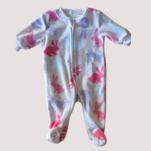 Fleece Rabbit Sleepsuit 3m