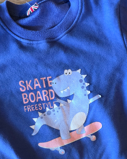 F&F Skateboarding Dinosaur Jumper 5Y