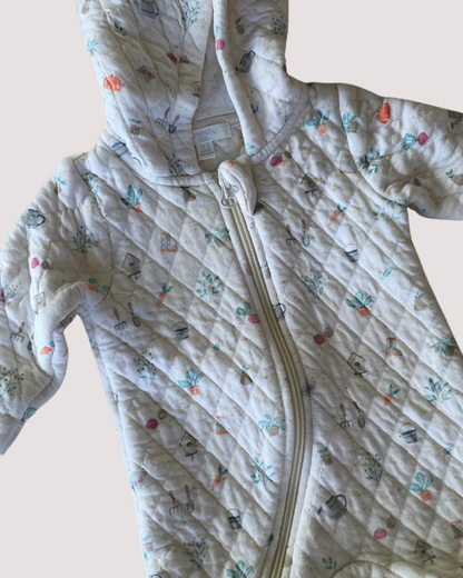 Purebaby Quilted Growsuit 0-3m