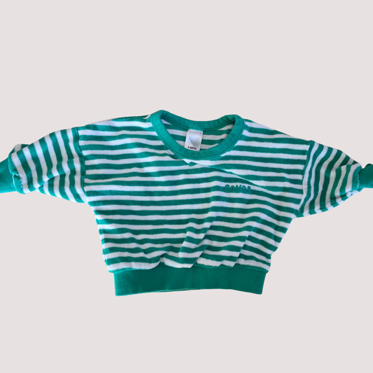 Bonds Terry Stripe Jumper 3-6m