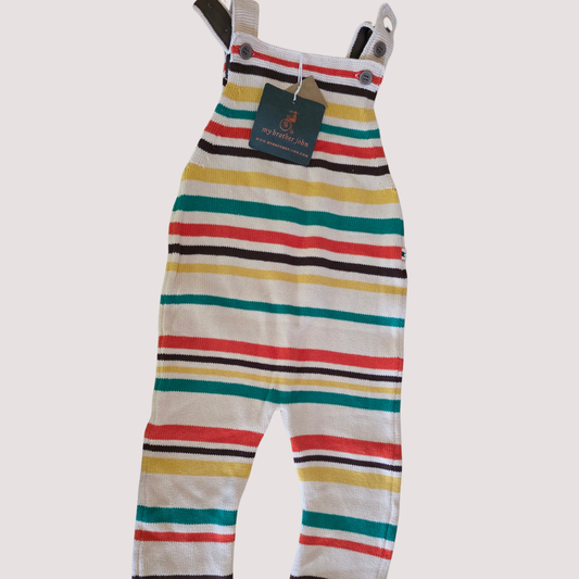 My Brother John Knit Dungarees Brand New 2Y