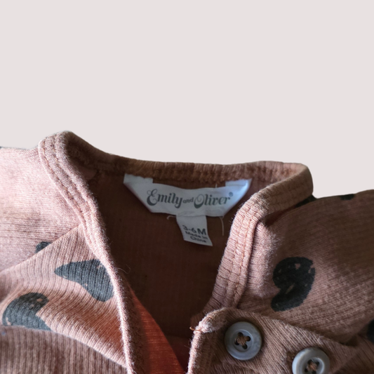 Emily & Oliver Onesie 3-6m