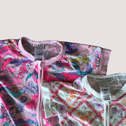 Bonds Wondersuit Floral Rompers 3-6m Bundle