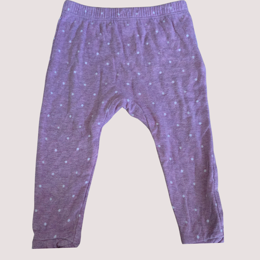 Purebaby Pink Polka Dot Leggings 6-12m