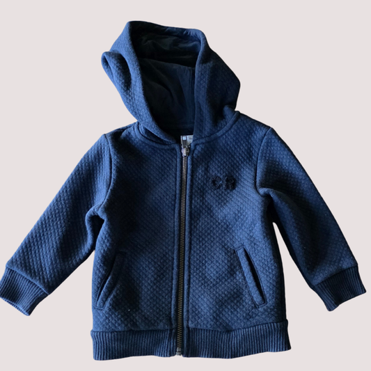 Country Road Quilted Navy Jacket 12-18m