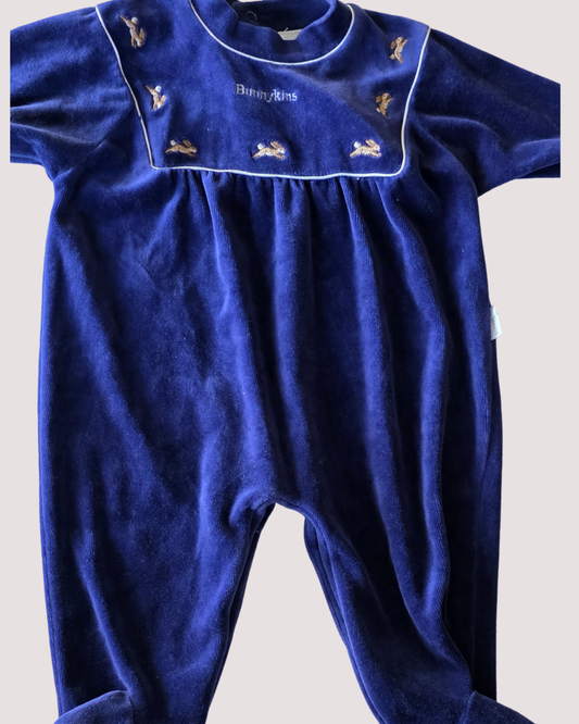 Bunnykins velour onesie 6-12m