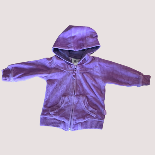 Pumpkin Patch Velour Zip Jacket 6-12m