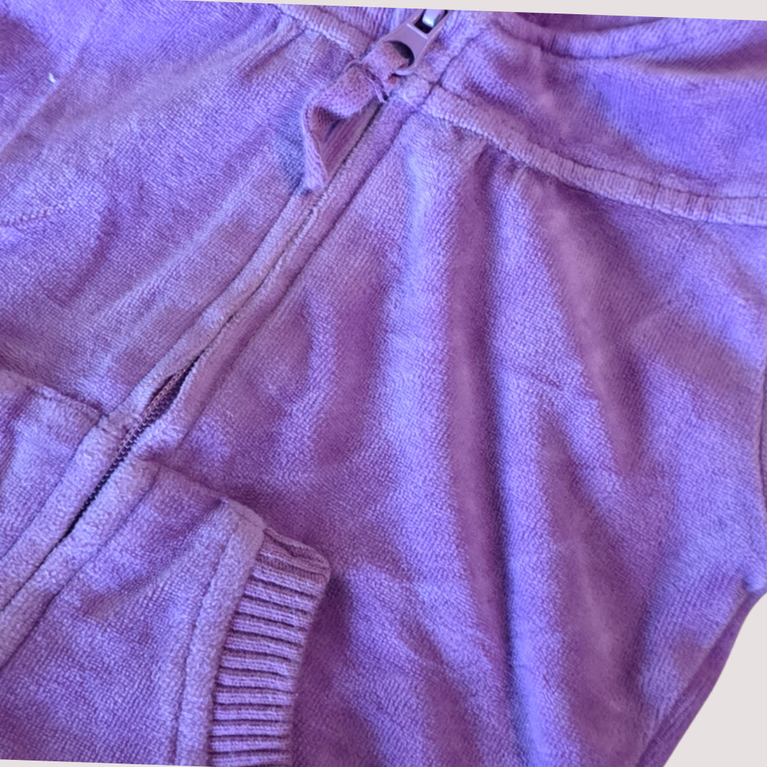 Pumpkin Patch Velour Zip Jacket 6-12m