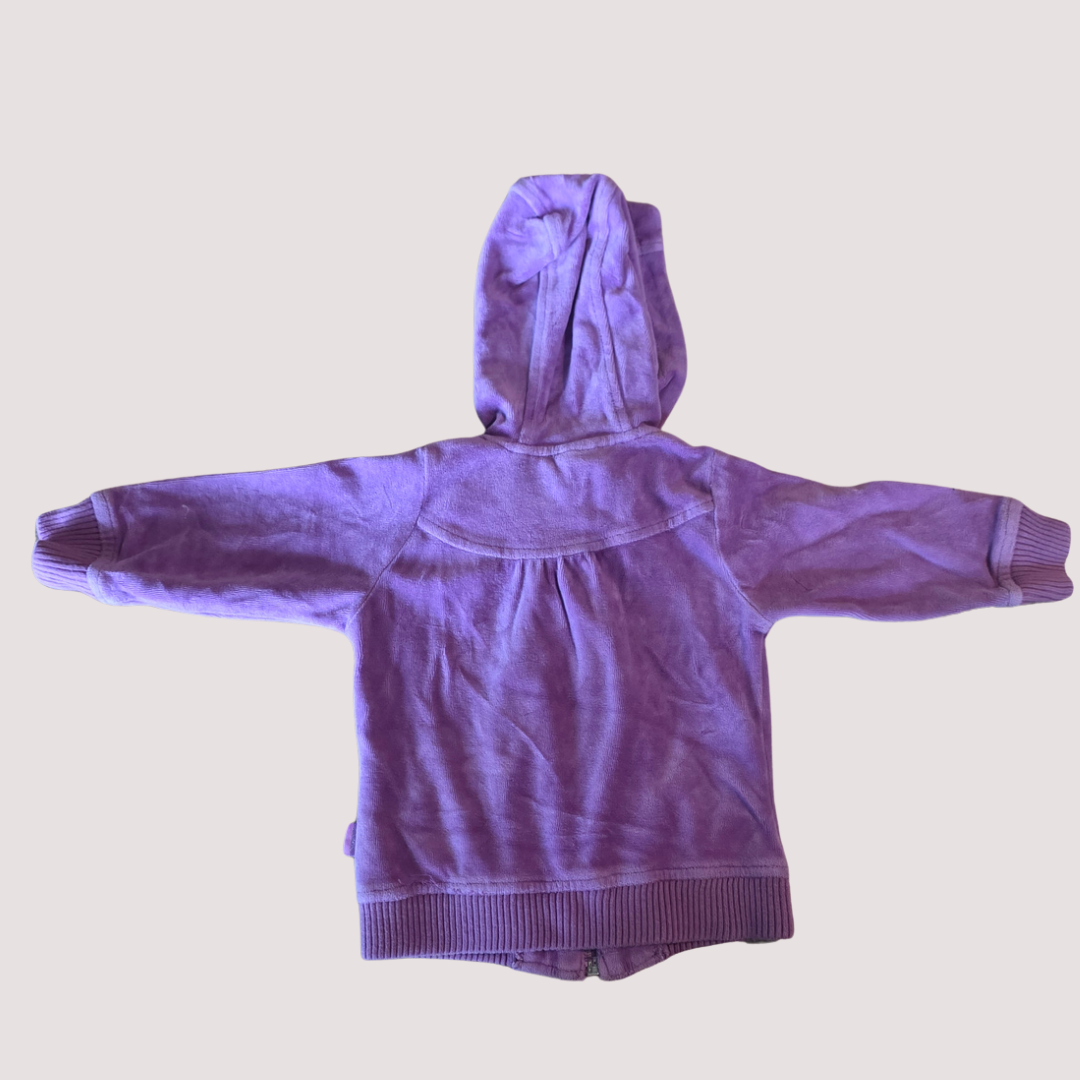 Pumpkin Patch Velour Zip Jacket 6-12m