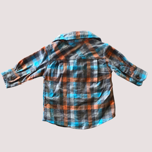 Tiny Little Wonders Flannel Shirt – 0–3 Months