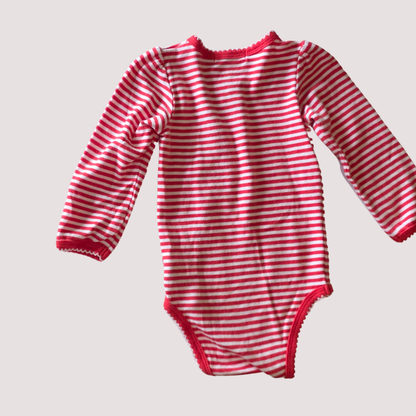 Pumpkin Patch Stripe Bodysuit 12-18m
