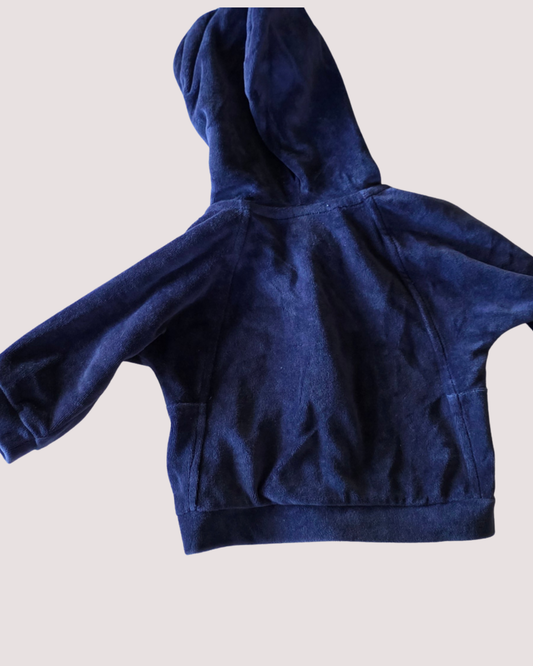 Bebe Velour Hoodie 3-6m