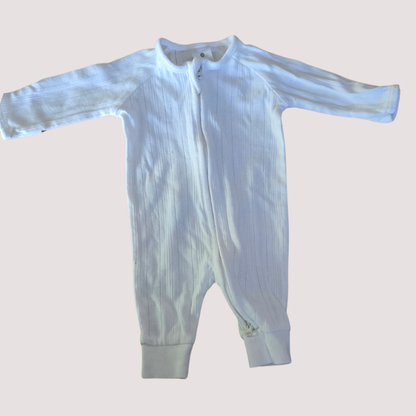 Target Ribbed White Onesie NB