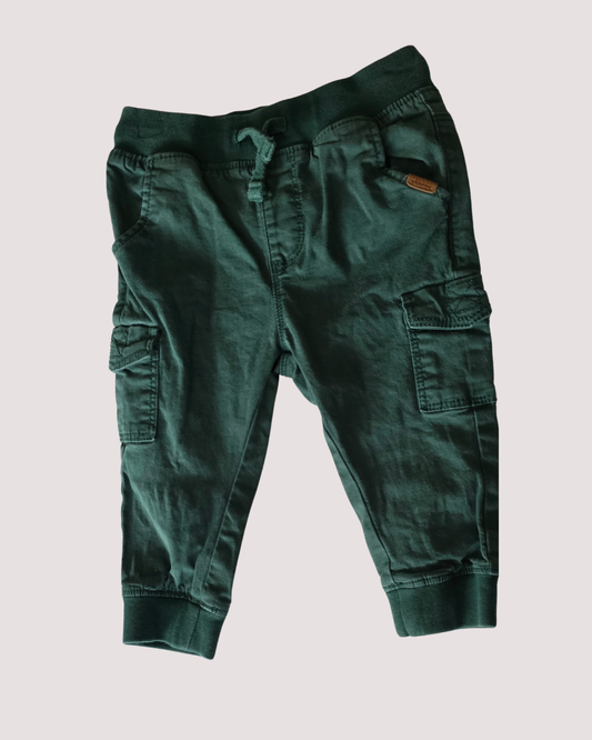 Sprout Green Cargo Pants 6-12months