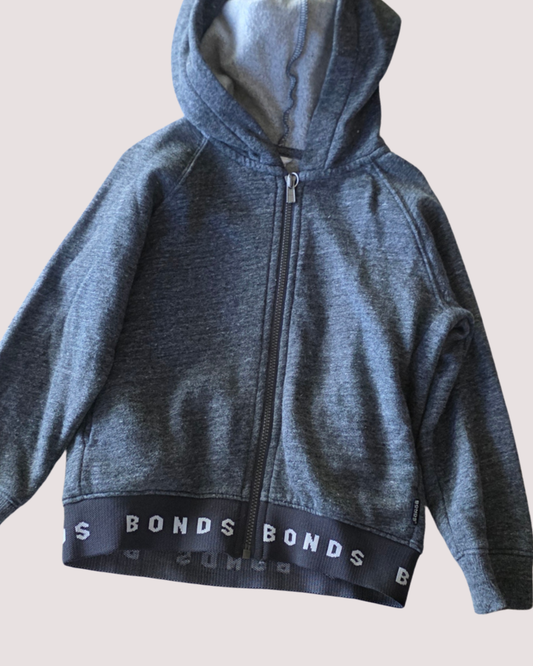 Bonds Hoodie Zippy Grey 4Y