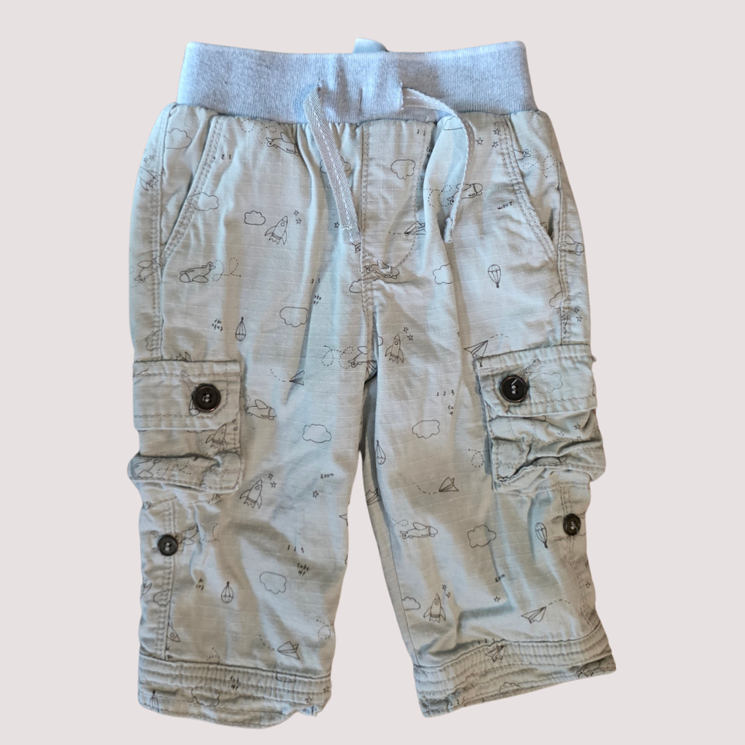 Dymples Cargo Pants 3-6months