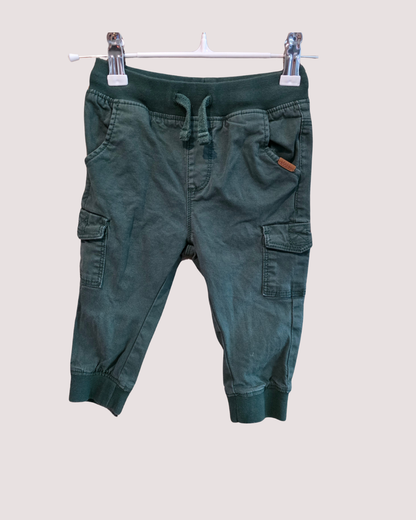 Sprout Green Cargo Pants 6-12months