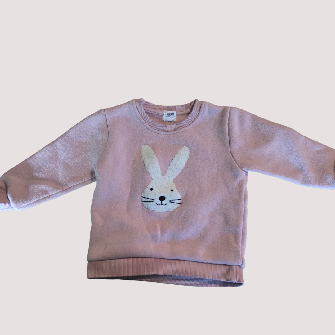 Gem Look Bunny Jumper 2Y