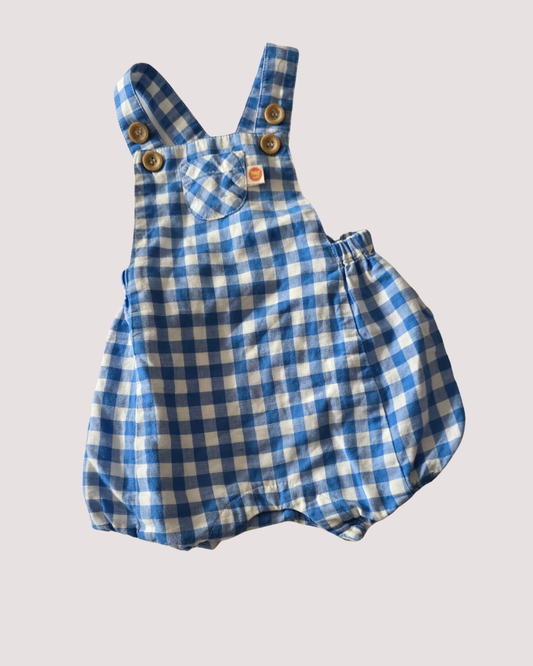 Purebaby Gingham Romper 3-6months